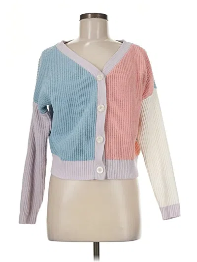 Pre-owned Moon & Madison Cardigan Sweater In Pink