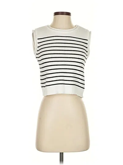 Pre-owned Moon & Madison Cardigan Sweater In White