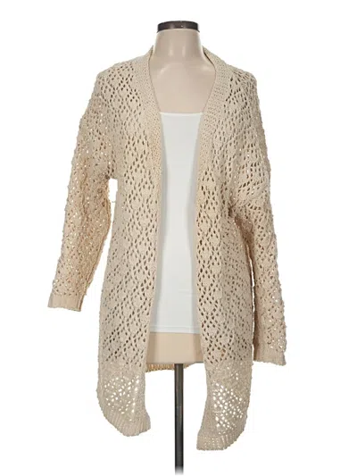 Pre-owned Moon & Madison Cardigan Sweater In White