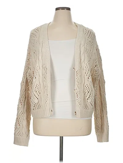 Pre-owned Moon & Madison Cardigan Sweater In White