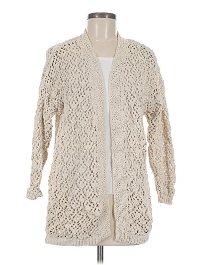 Pre-owned Moon & Madison Cardigan Sweater In White
