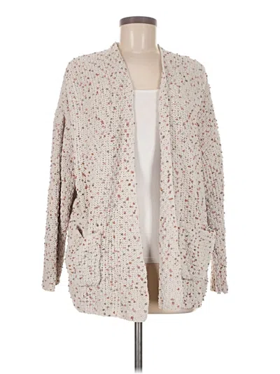 Pre-owned Moon & Madison Cardigan Sweater In White