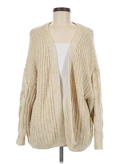 Pre-owned Moon & Madison Cardigan Sweater In White