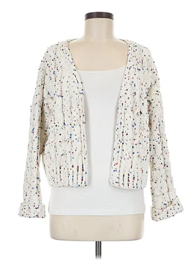 Pre-owned Moon & Madison Cardigan Sweater In White