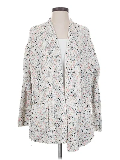 Pre-owned Moon & Madison Cardigan Sweater In White