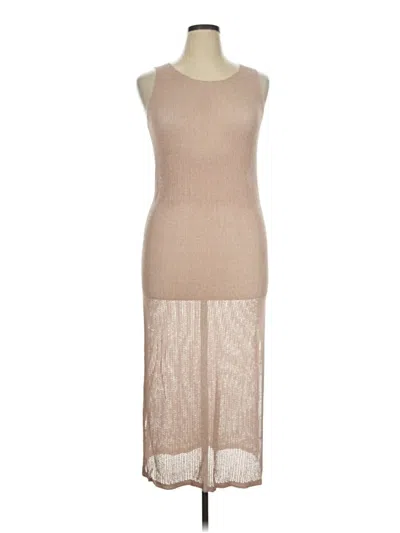 Pre-owned Moon & Madison Cocktail Dress In Tan