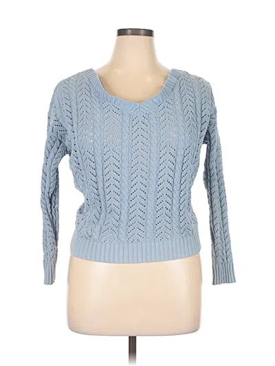 Pre-owned Moon & Madison Pullover Sweater In Blue
