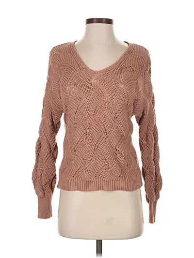 Pre-owned Moon & Madison Pullover Sweater In Brown