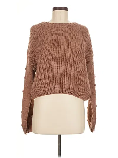 Pre-owned Moon & Madison Pullover Sweater In Brown