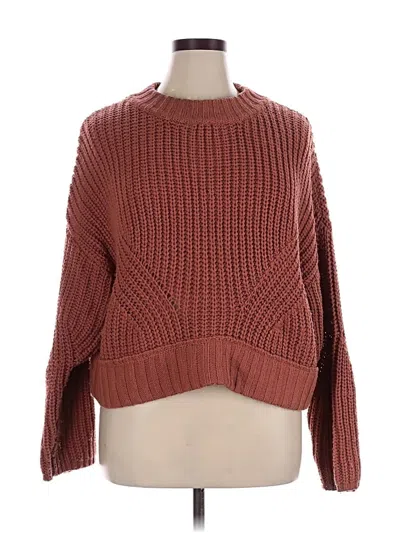 Pre-owned Moon & Madison Pullover Sweater In Brown