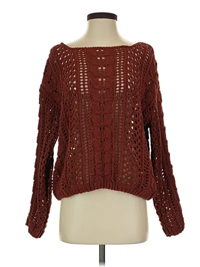 Pre-owned Moon & Madison Pullover Sweater In Brown