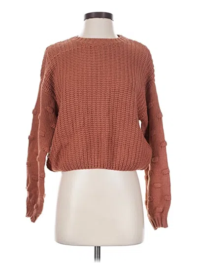 Pre-owned Moon & Madison Pullover Sweater In Brown