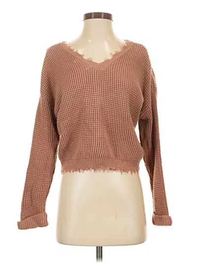 Pre-owned Moon & Madison Pullover Sweater In Brown
