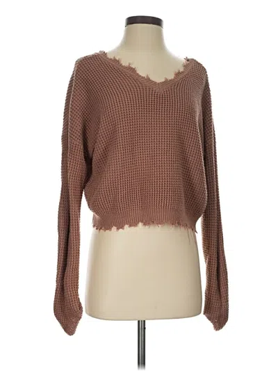 Pre-owned Moon & Madison Pullover Sweater In Brown