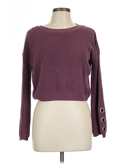 Pre-owned Moon & Madison Pullover Sweater In Burgundy