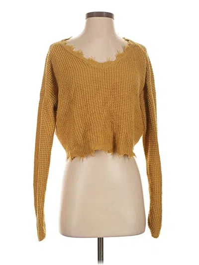 Pre-owned Moon & Madison Pullover Sweater In Gold