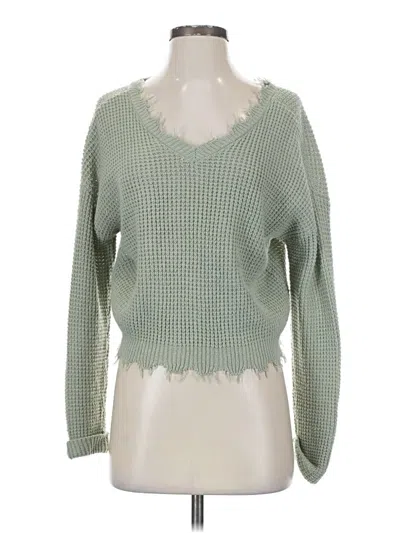 Pre-owned Moon & Madison Pullover Sweater In Green