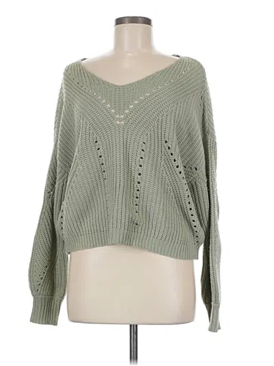 Pre-owned Moon & Madison Pullover Sweater In Green
