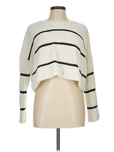 Pre-owned Moon & Madison Pullover Sweater In Ivory