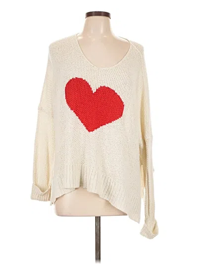 Pre-owned Moon & Madison Pullover Sweater In Ivory