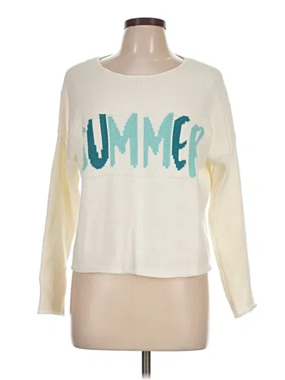 Pre-owned Moon & Madison Pullover Sweater In Ivory