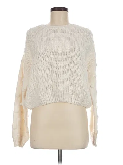 Pre-owned Moon & Madison Pullover Sweater In Ivory