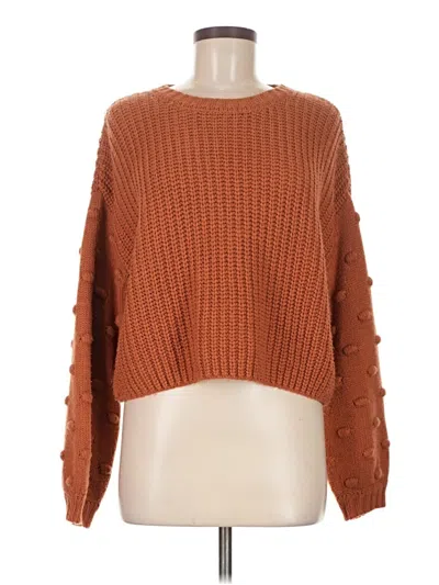 Pre-owned Moon & Madison Pullover Sweater In Orange