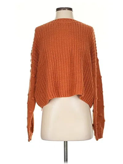 Pre-owned Moon & Madison Pullover Sweater In Orange