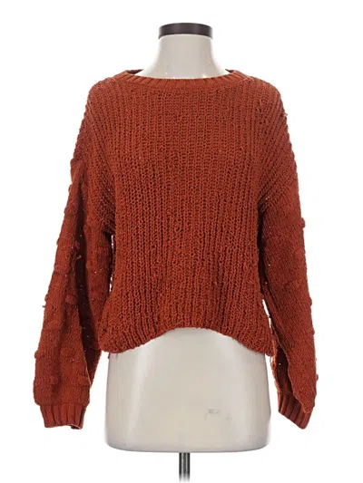 Pre-owned Moon & Madison Pullover Sweater In Orange