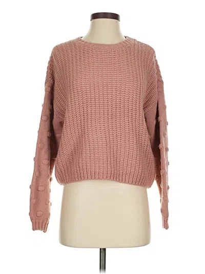 Pre-owned Moon & Madison Pullover Sweater In Pink