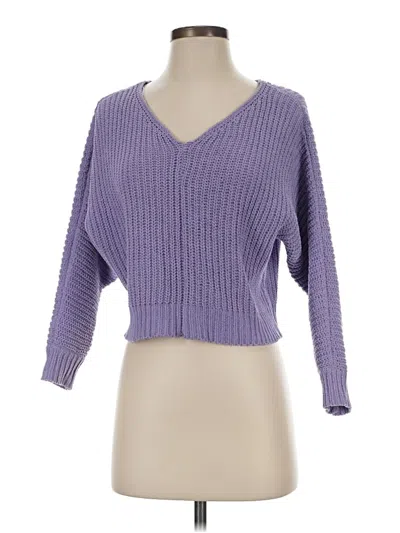 Pre-owned Moon & Madison Pullover Sweater In Purple