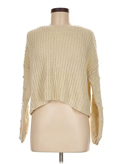 Pre-owned Moon & Madison Pullover Sweater In Tan