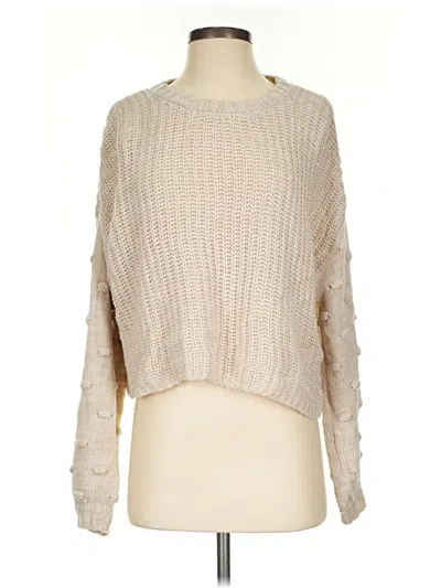 Pre-owned Moon & Madison Pullover Sweater In Tan