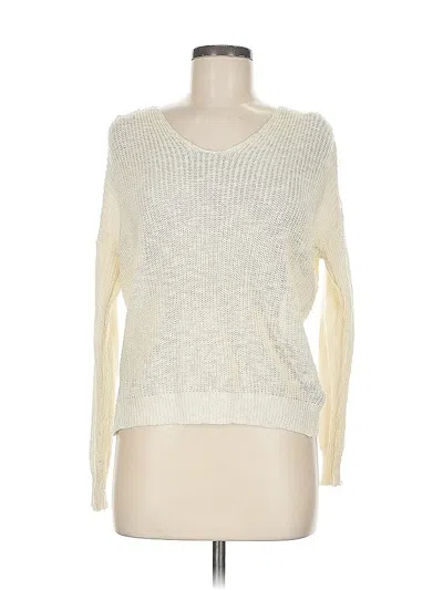 Pre-owned Moon & Madison Pullover Sweater In White