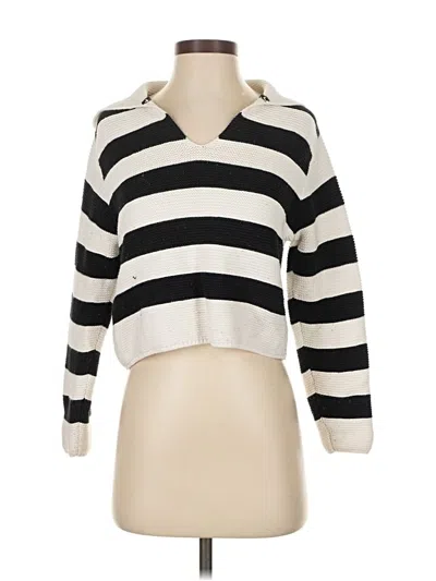 Pre-owned Moon & Madison Pullover Sweater In White