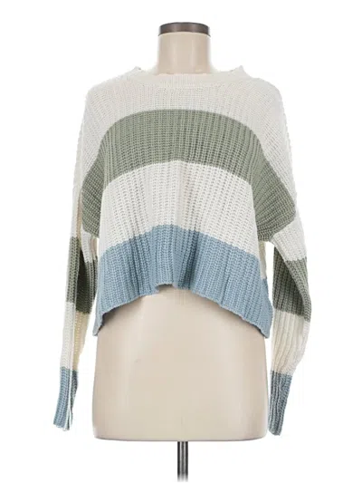 Pre-owned Moon & Madison Pullover Sweater In White