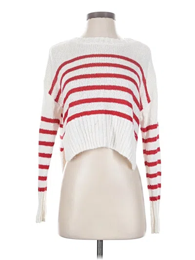 Pre-owned Moon & Madison Pullover Sweater In White