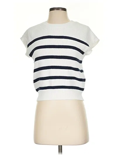 Pre-owned Moon & Madison Pullover Sweater In White
