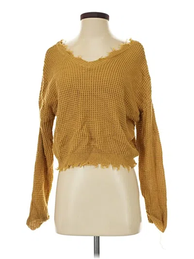 Pre-owned Moon & Madison Pullover Sweater In Yellow