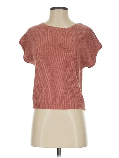 Pre-owned Moon & Madison Short Sleeve Top Orange Boatneck Tops