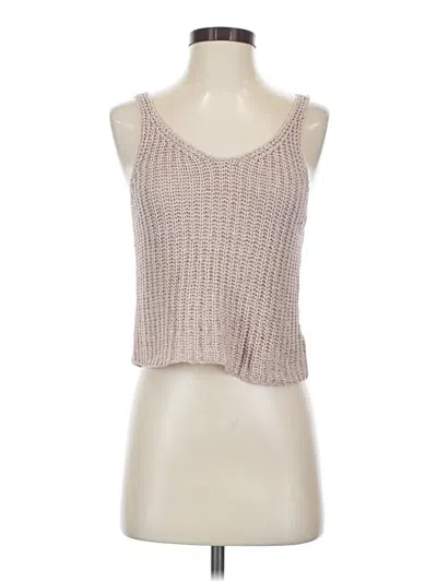 Pre-owned Moon & Madison Sleeveless Top Tan Sweetheart Neckline Tops