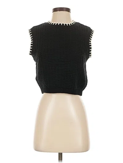 Pre-owned Moon & Madison Sweater Vest In Black