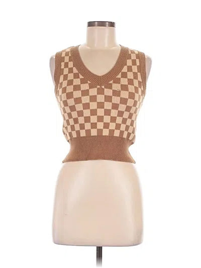 Pre-owned Moon & Madison Sweater Vest In Brown