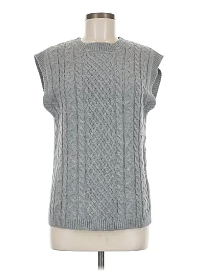 Pre-owned Moon & Madison Sweater Vest In Gray