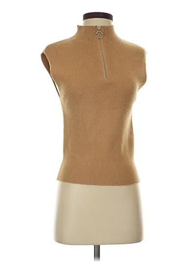 Pre-owned Moon & Madison Sweater Vest In Tan