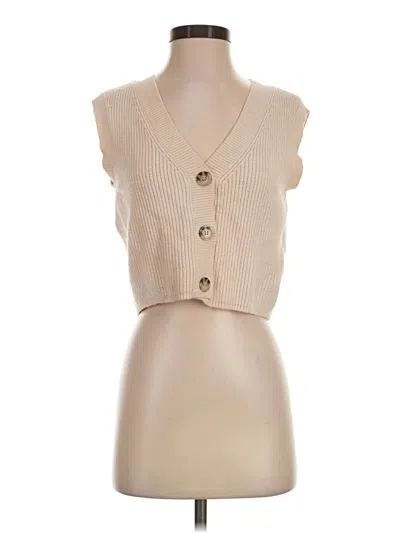 Pre-owned Moon & Madison Sweater Vest In Tan
