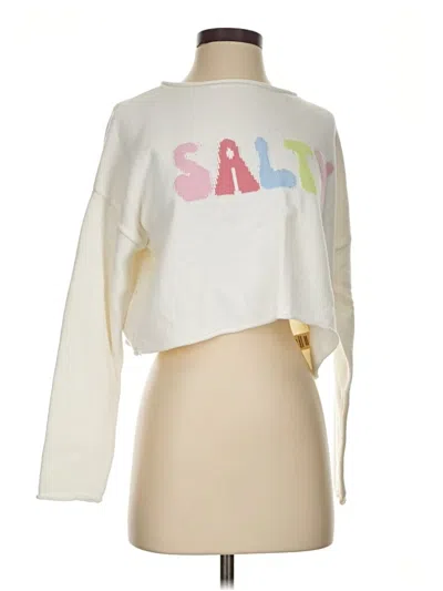 Pre-owned Moon & Madison Sweatshirt In White