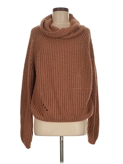 Pre-owned Moon & Madison Turtleneck Sweater In Brown