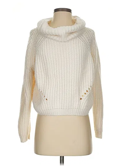 Pre-owned Moon & Madison Turtleneck Sweater In Ivory