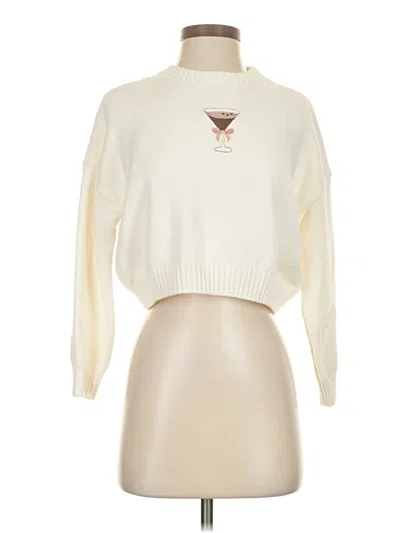 Pre-owned Moon & Madison Turtleneck Sweater In Ivory